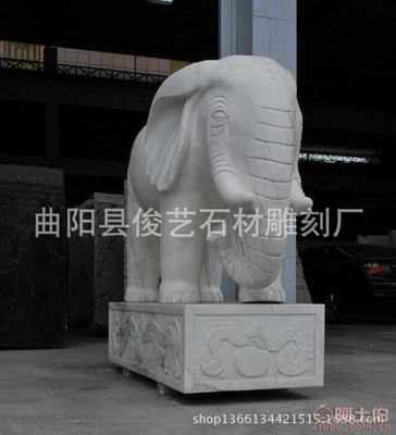 王氏雕刻 優質漢白玉石雕吉象如意，直擊曲陽工藝魅力